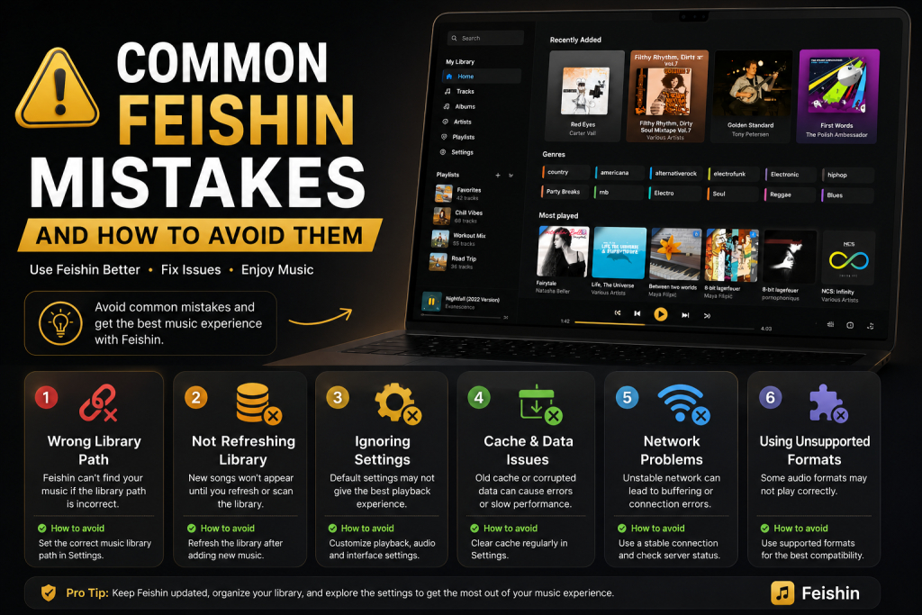 Feishin Mistakes